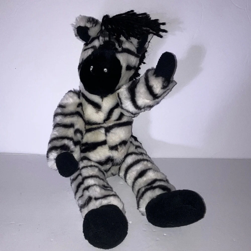 Zooglies‎ Zebra Plush Toy Movable Arms & Legs  18”